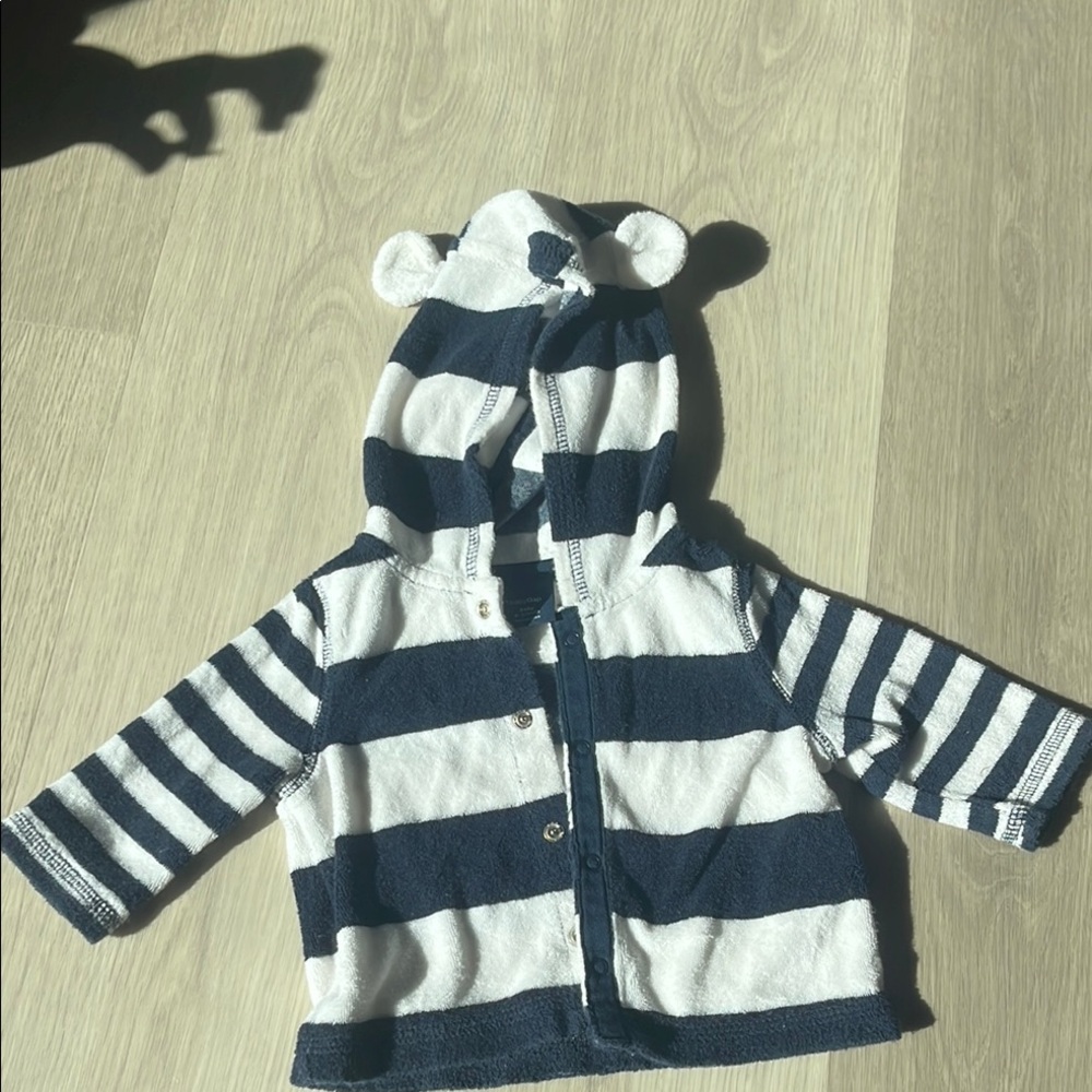 Striped Baby Hoodie with Ears